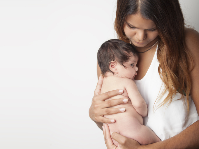 Precious moments - Mother and newborn baby